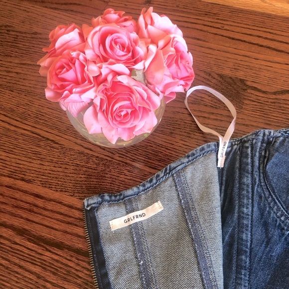 GRLFRND 🌸 denim mini dress NEW❗️ - Picture 2 of 10